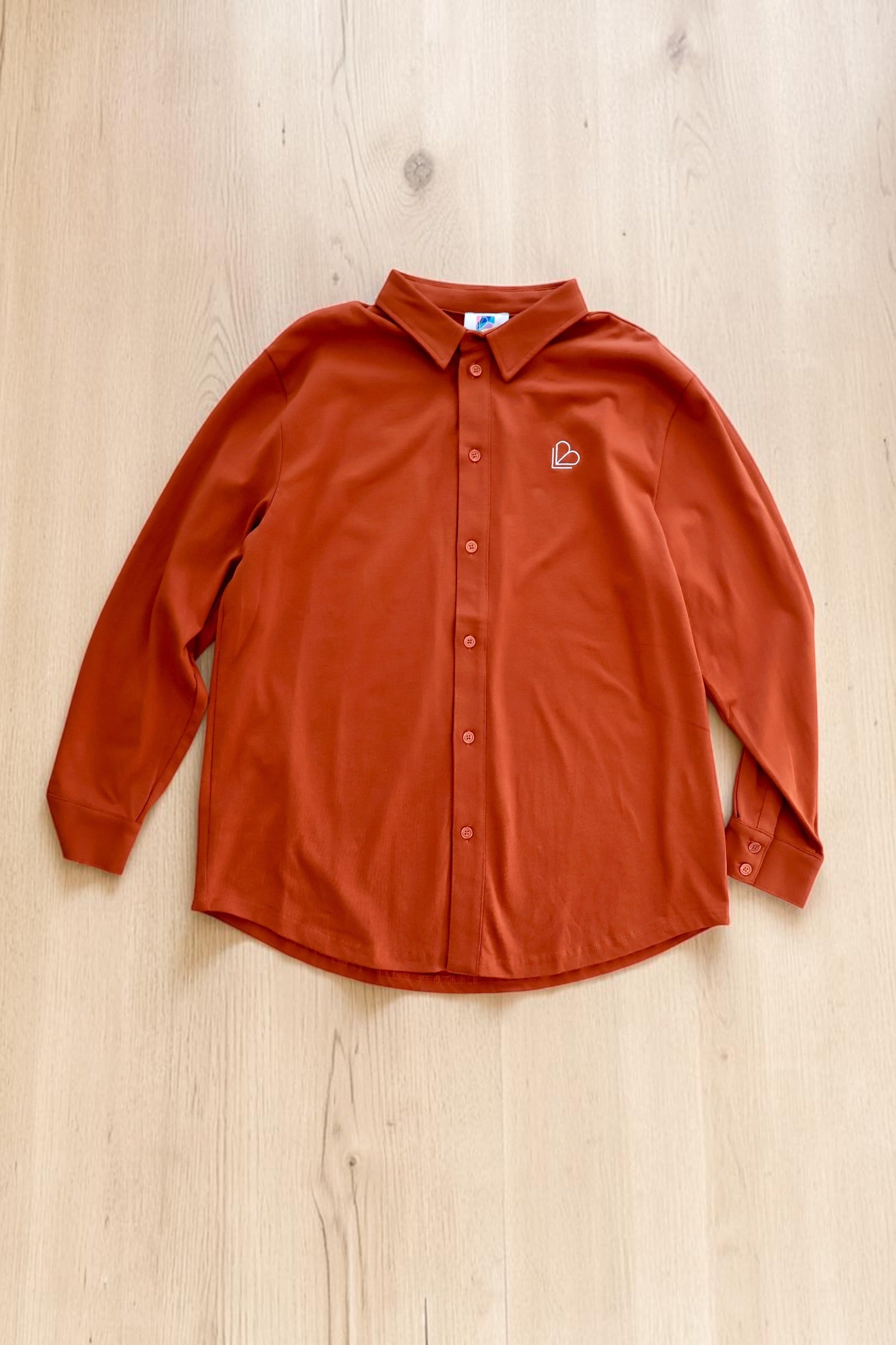 Burnt Orange Tee Style Shirt
