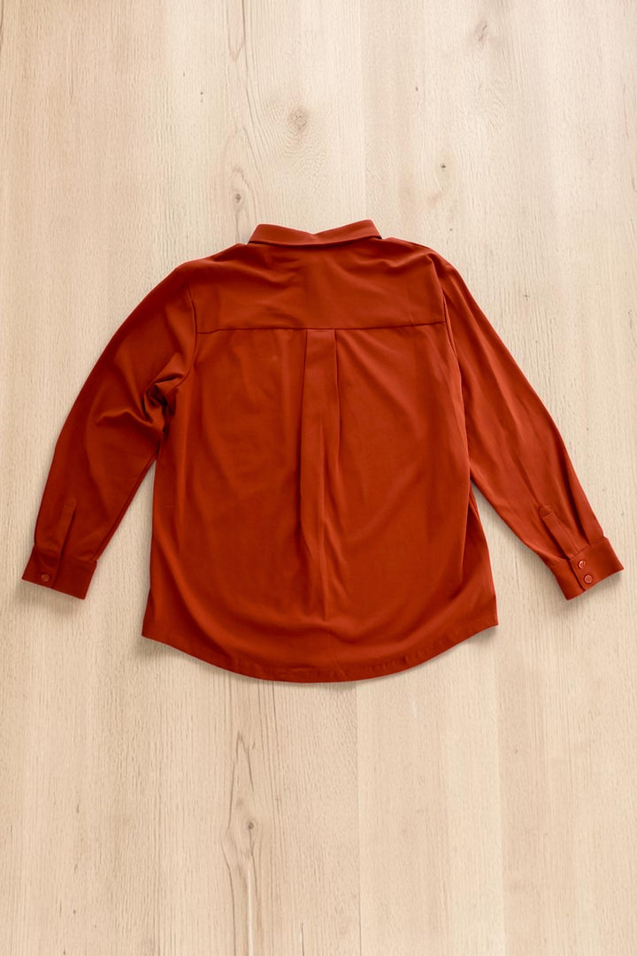 Burnt Orange Tee Style Shirt