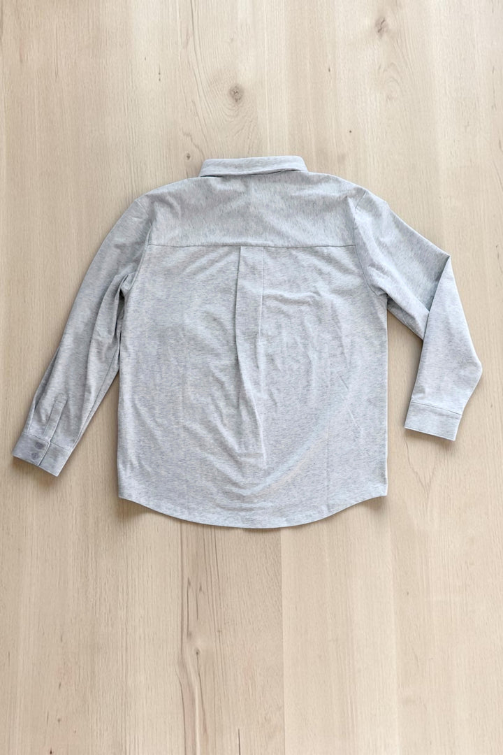 Oatmeal Grey Tee Style Shirt