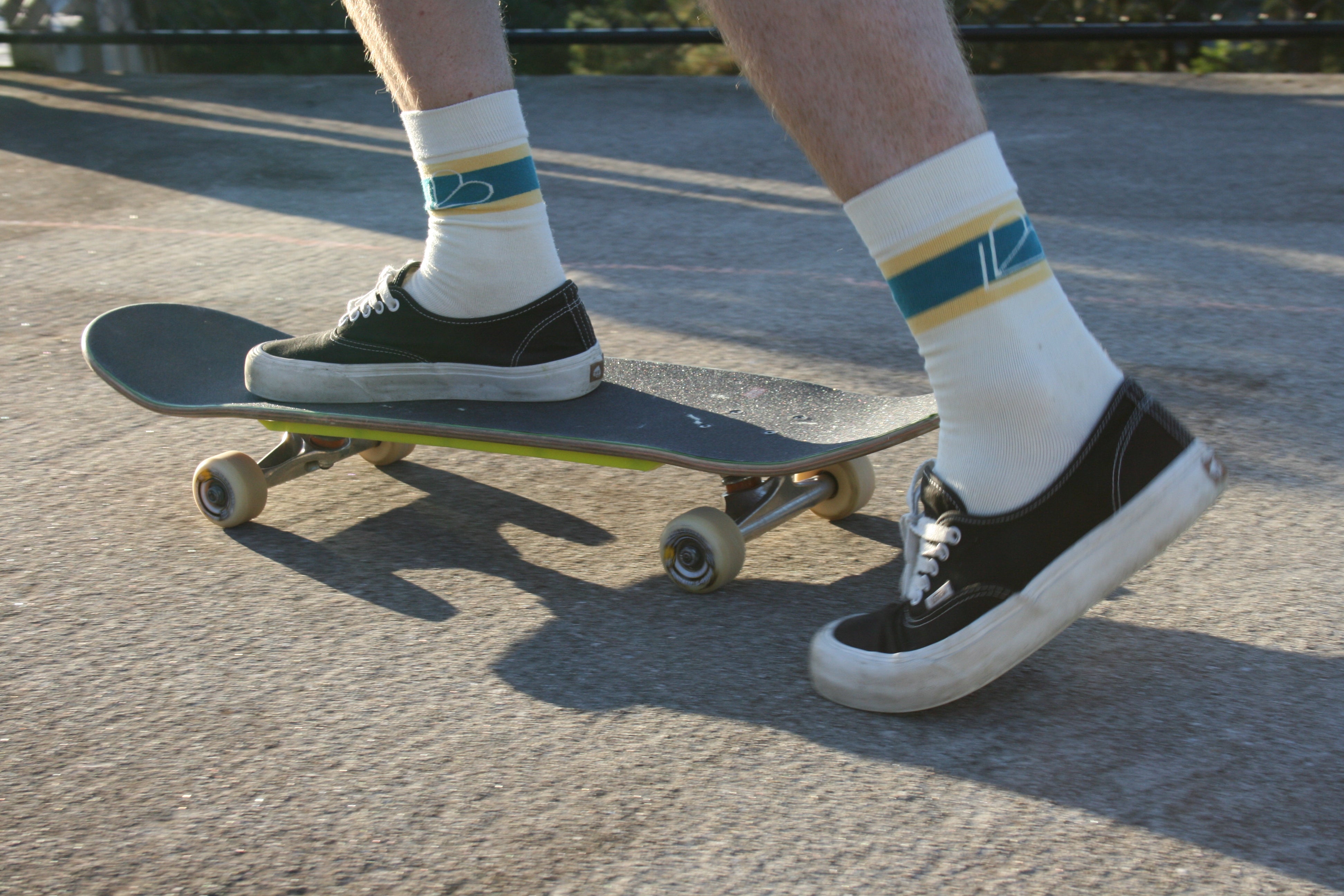 Laybac Crew Sock Green/Yellow