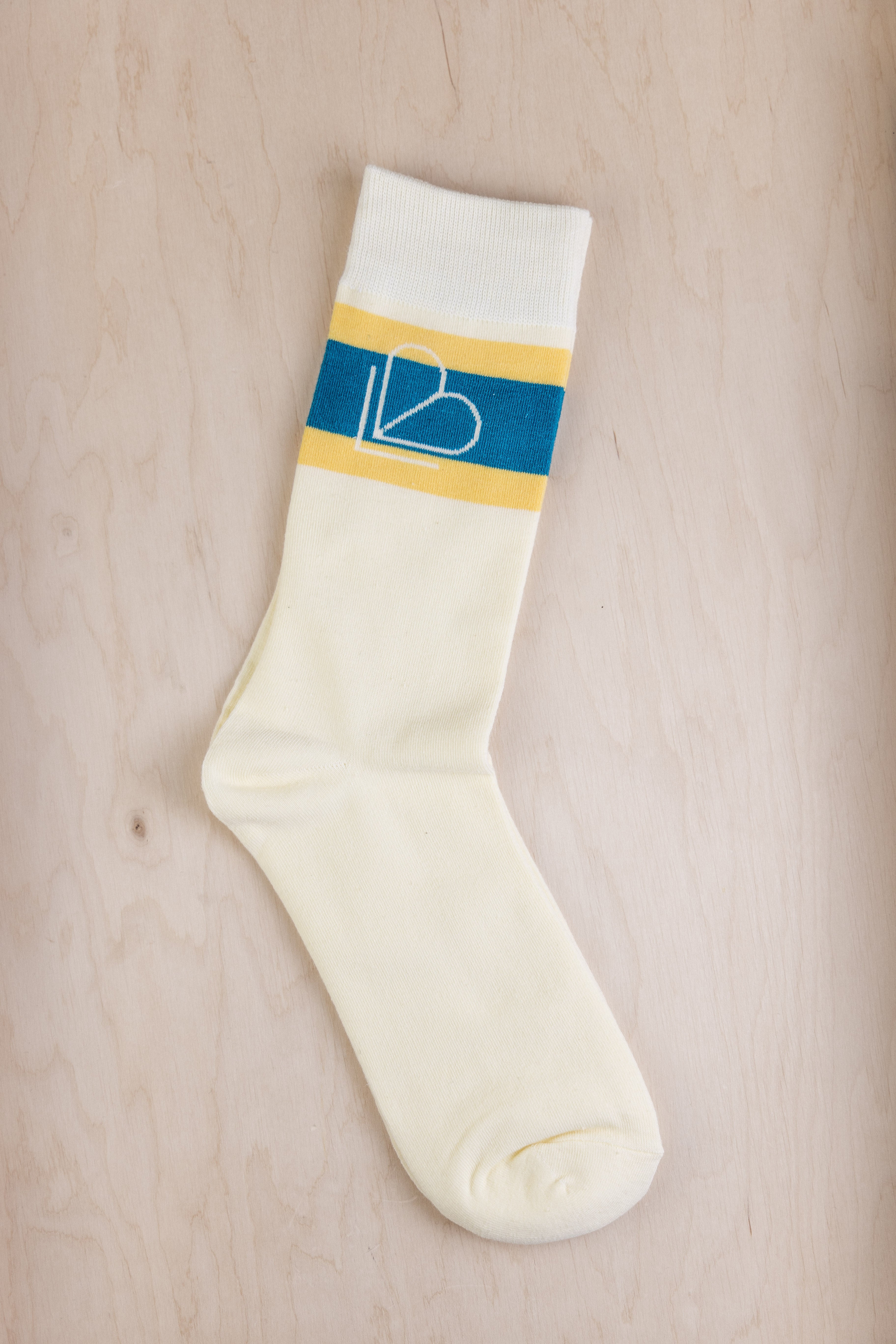 Laybac Crew Sock Green/Yellow