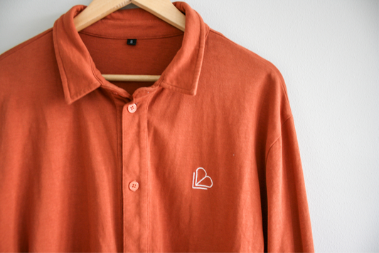 Burnt Orange Tee Style Shirt