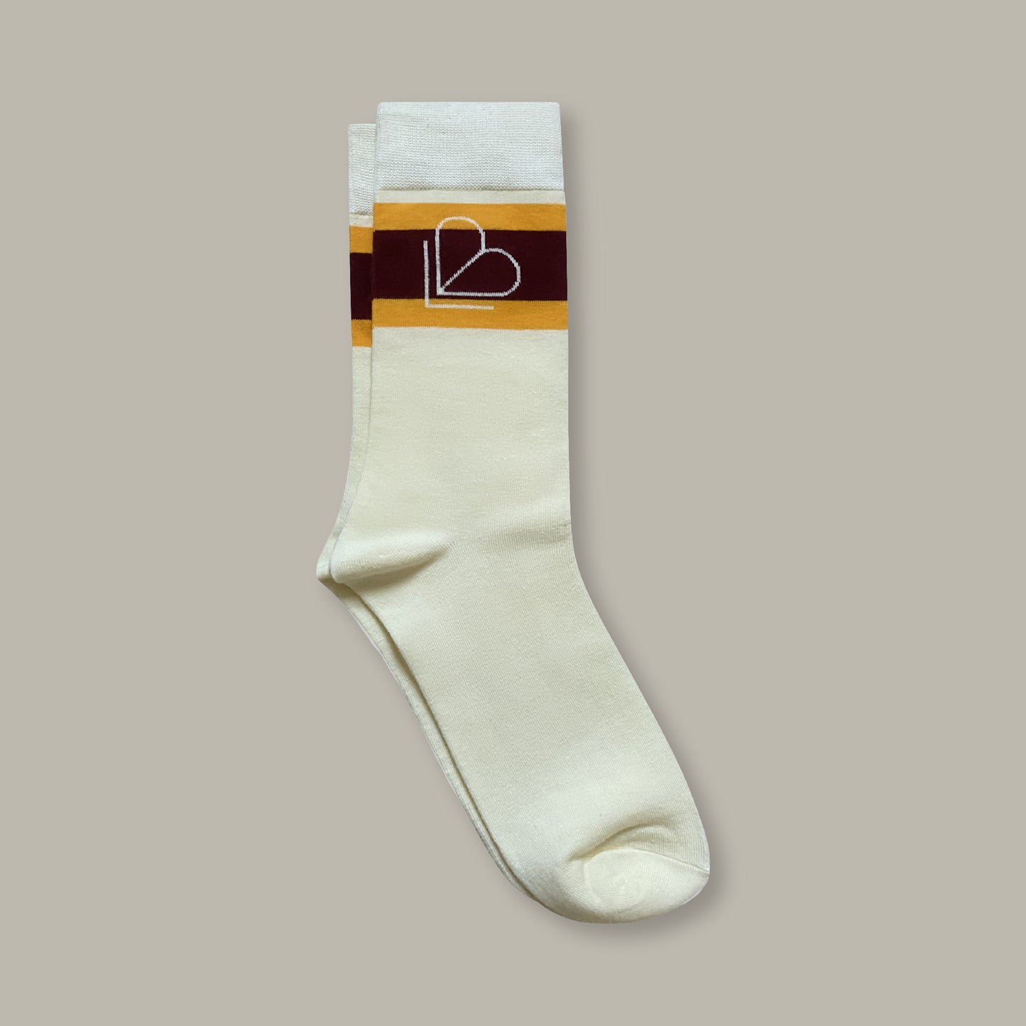 Laybac Crew Sock Maroon/Orange