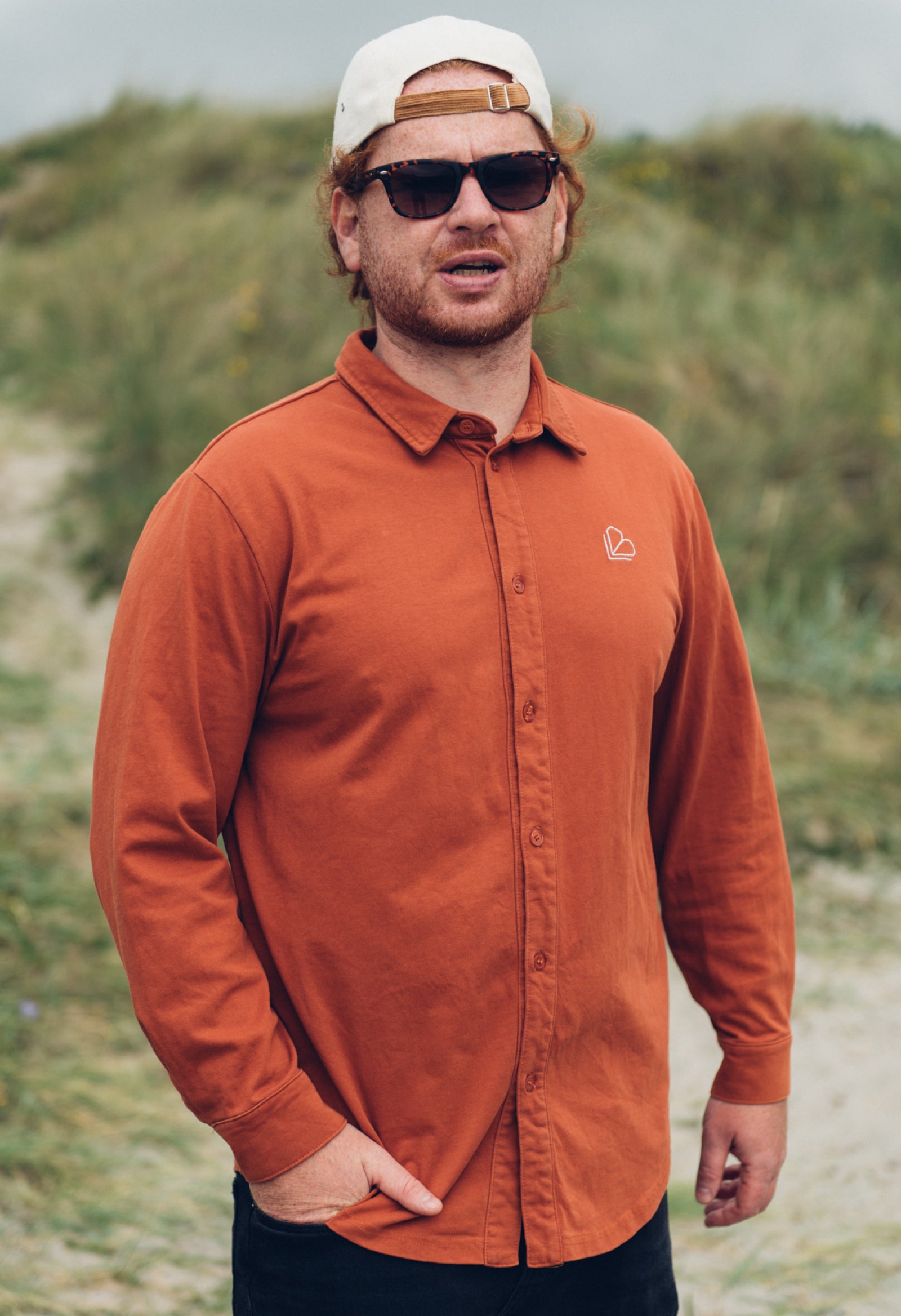 Burnt Orange Tee Style Shirt